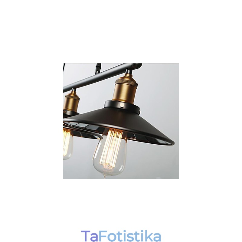 Κρεμαστά Φώτα Vintage 3 Φώτα ST64 Συμπεριλαμβάνονται λαμπτήρες πάνω και κάτω