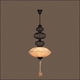 Λάμπες Nordic Retro Industrial Hemp Creative Birdcage