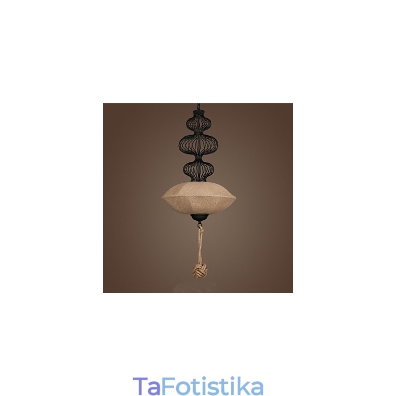 Λάμπες Nordic Retro Industrial Hemp Creative Birdcage