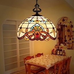 Ευρωπαϊκό Ποιμενικό Φωτιστικό Creative Art Glass Μικρό σταγονόμετρο 1 μέτρου