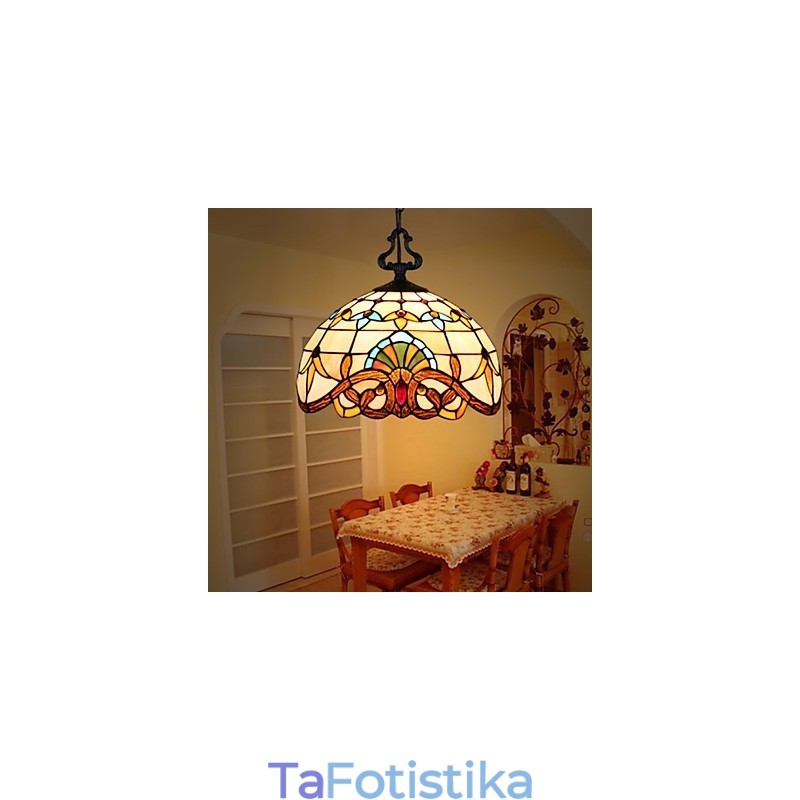 Ευρωπαϊκό Ποιμενικό Φωτιστικό Creative Art Glass Μικρό σταγονόμετρο 1 μέτρου