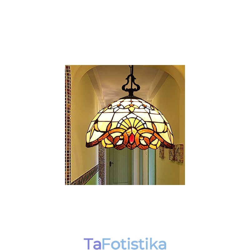 Ευρωπαϊκό Ποιμενικό Φωτιστικό Creative Art Glass Μικρό σταγονόμετρο 1 μέτρου
