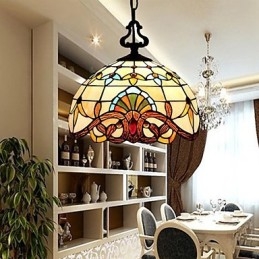 Ευρωπαϊκό Ποιμενικό Φωτιστικό Creative Art Glass Μικρό σταγονόμετρο 1 μέτρου