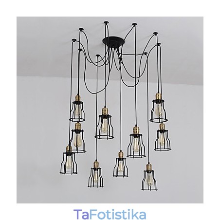 Vintage Edison Πολλαπλό ρυθμιζόμενο φωτιστικό οροφής DIY Φωτιστικό κρεμαστό φωτιστικό Πολυέλαιος Μοντέρνα κομψή βιομηχανική τραπεζαρία Vintage Edison Πολλαπλό ρυθμιζόμενο φωτιστικό οροφής DIY Φωτιστικό κρεμαστό φωτιστικό Πολυέλαιος Μοντέρνα κομψή βιομηχανική τραπεζαρία