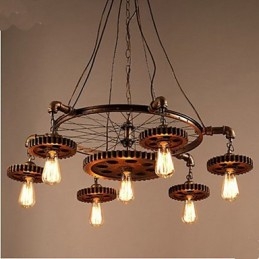 Σιδερένιος πολυέλαιος Creative Gear Of Retro Home Furnishing