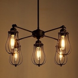 Κρεμαστά Φωτάκια Traditional Classic Rustic Lodge Retro Metal 5 φωτάκια