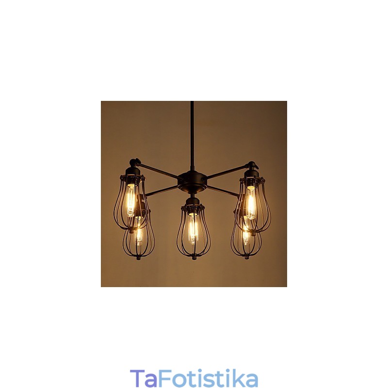 Κρεμαστά Φωτάκια Traditional Classic Rustic Lodge Retro Metal 5 φωτάκια