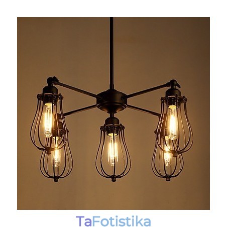 Κρεμαστά Φωτάκια Traditional Classic Rustic Lodge Retro Metal 5 φωτάκια Κρεμαστά Φωτάκια Traditional Classic Rustic Lodge Retro Metal 5 φωτάκια