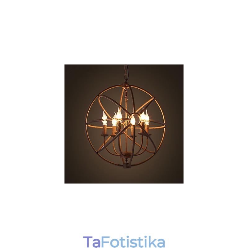 Sitting Lights Nordic Country Wrought Iron American Retro Candle Chandelier The Black Chandelier