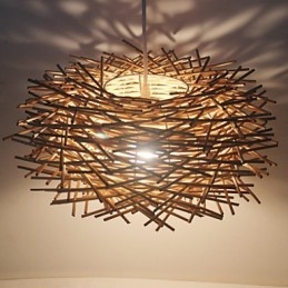 Μοντέρνο Rural Cany Art Woven Rattan Μονό Φωτιστικό σταγονόμετρου