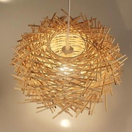 Μοντέρνο Rural Cany Art Woven Rattan Μονό Φωτιστικό σταγονόμετρου