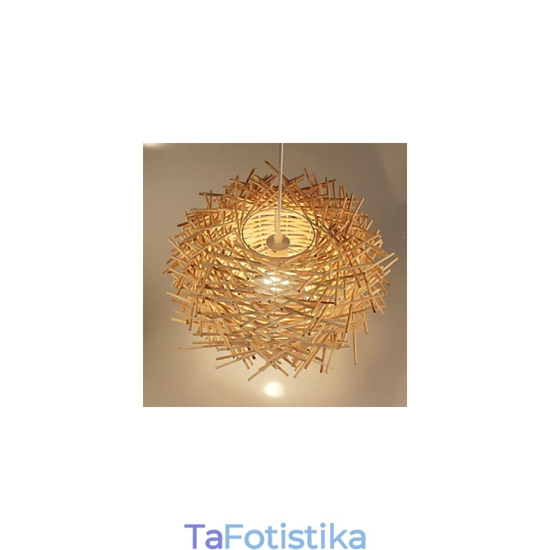 Μοντέρνο Rural Cany Art Woven Rattan Μονό Φωτιστικό σταγονόμετρου