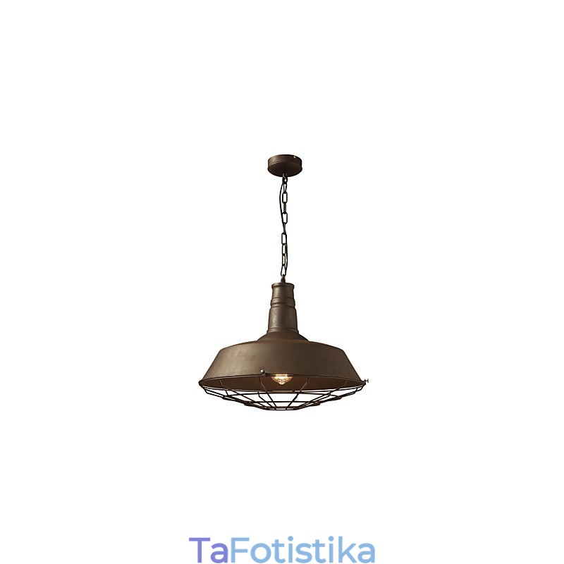 Retro κρεμαστό φωτιστικό 1 Light Old Metal Materila Shade Shop