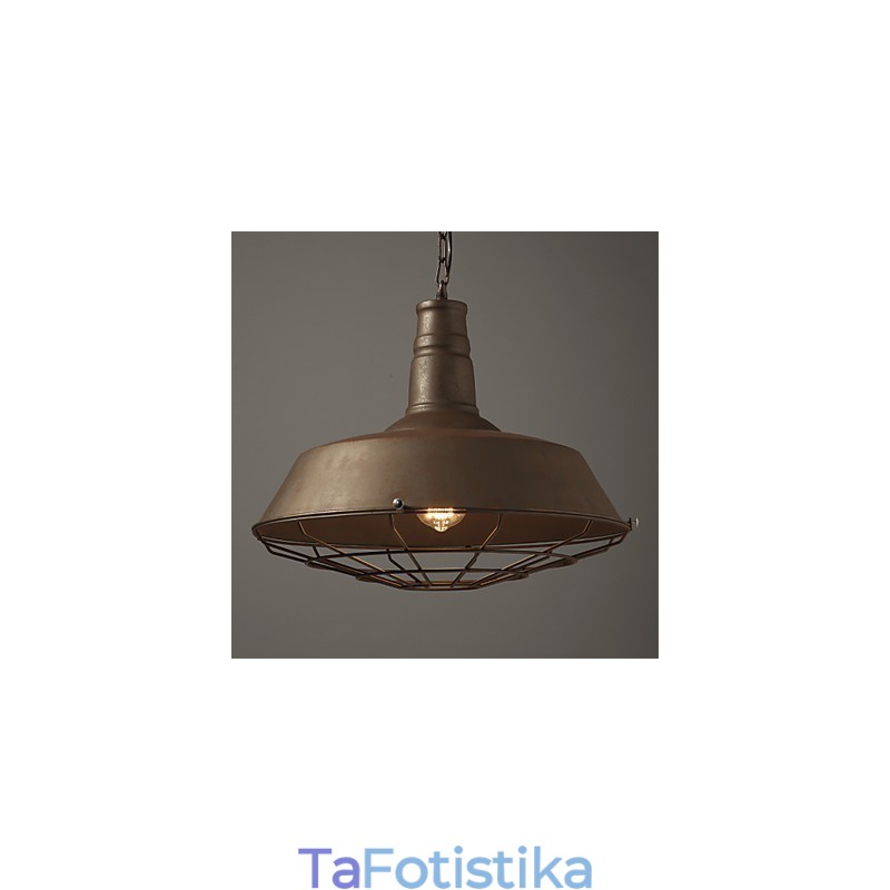 Retro κρεμαστό φωτιστικό 1 Light Old Metal Materila Shade Shop