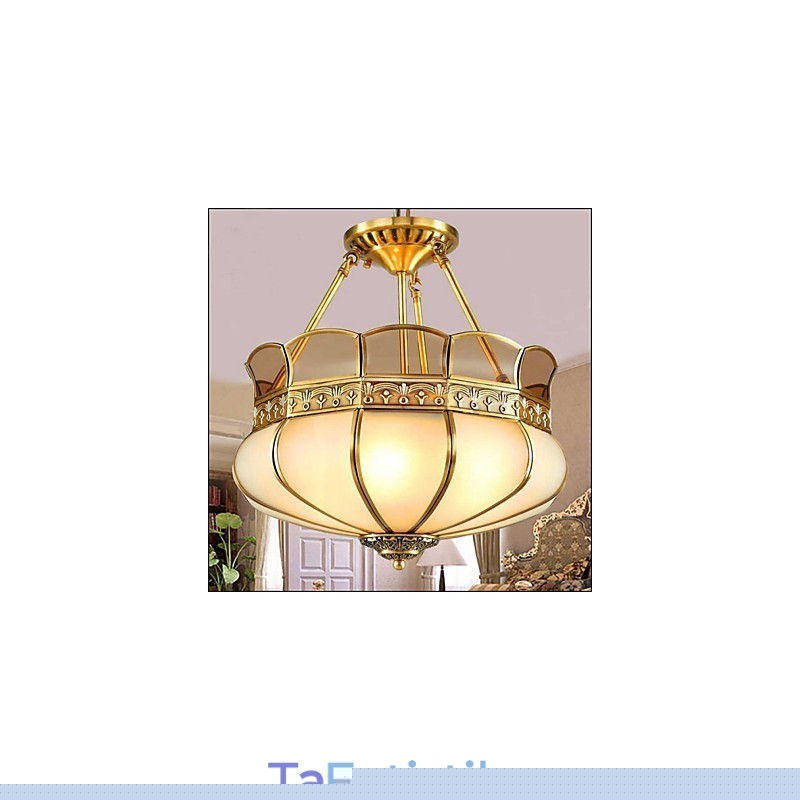 Το Κλασικό Χάλκινο Φωτιστικό Ημιοροφής Χάλκινη Βεράντα