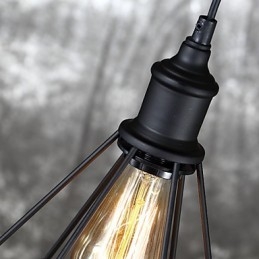 Amercian Small Steel Birdcage κρεμαστό Vintage ρετρό DIY Drop Light βιομηχανικό φωτιστικό για διακόσμηση σπιτιού