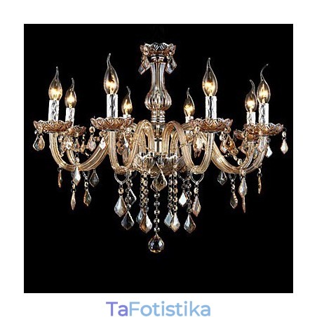 Πολυτελές Κρυστάλλινο Κερί Πολυέλαιος Κεχριμπάρι Κρύσταλλο