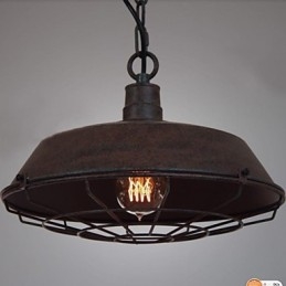 1 Light Vintage Μεταλλικό Κρεμαστό Φωτιστικό