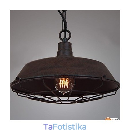 1 Light Vintage Μεταλλικό Κρεμαστό Φωτιστικό 1 Light Vintage Μεταλλικό Κρεμαστό Φωτιστικό