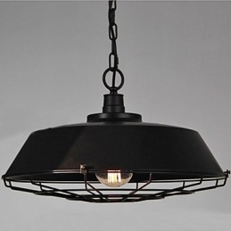 1 Light Vintage Μεταλλικό Κρεμαστό Φωτιστικό