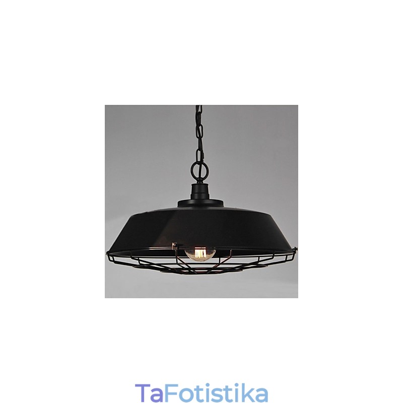 1 Light Vintage Μεταλλικό Κρεμαστό Φωτιστικό
