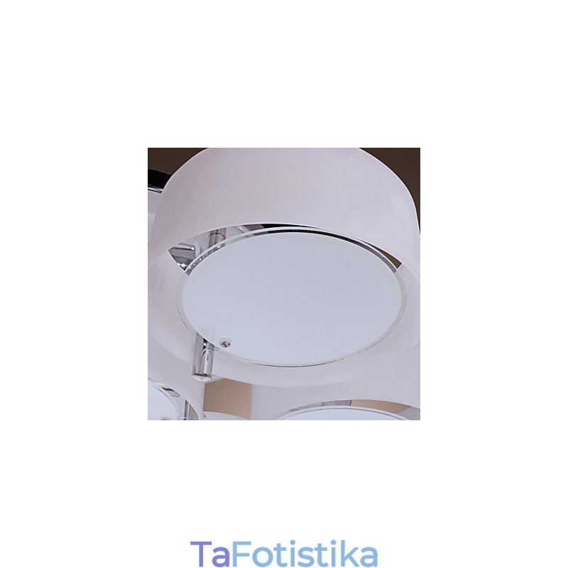 Μοντέρνο Σύγχρονο Χρώμιο Μεταλλικό Πολυέλαιο Flush Mount