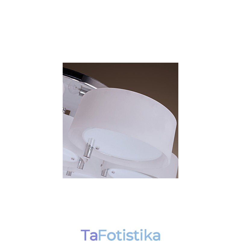 Μοντέρνο Σύγχρονο Χρώμιο Μεταλλικό Πολυέλαιο Flush Mount