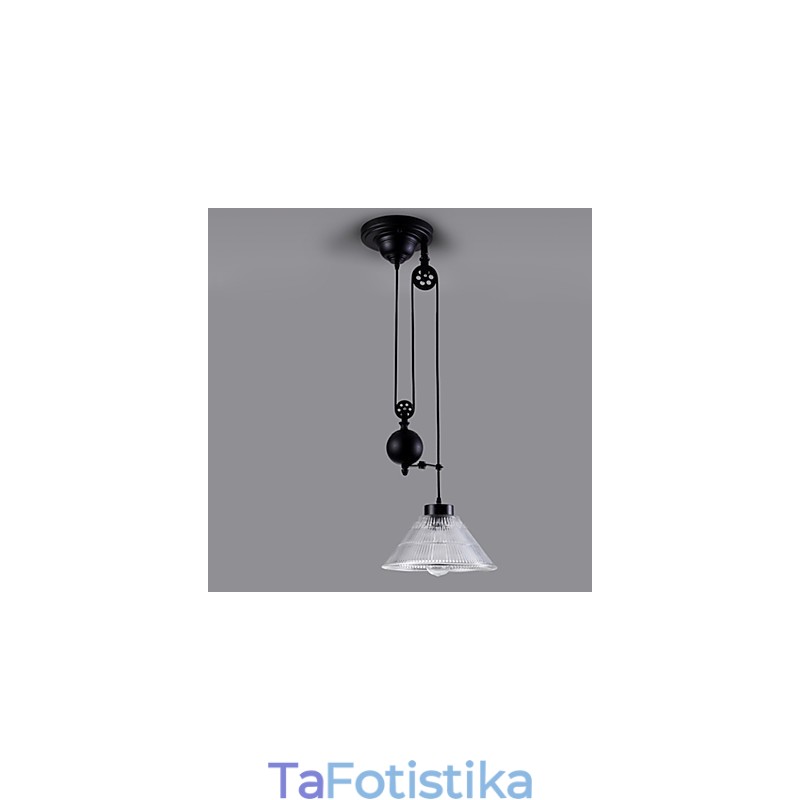 Vintage κρεμαστό φωτιστικό 1 Light Island Light μενταγιόν Foyer Metal + Galss