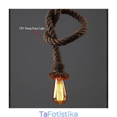 1 Light DIY Art Hemp Rope Light Creative Hemp Rope Droplight 1 Light DIY Art Hemp Rope Light Creative Hemp Rope Droplight