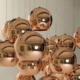 Φωτιστικό κρεμαστό σφαιρικό κρεμαστό φως Creative απλό γυαλί Nordic Retro