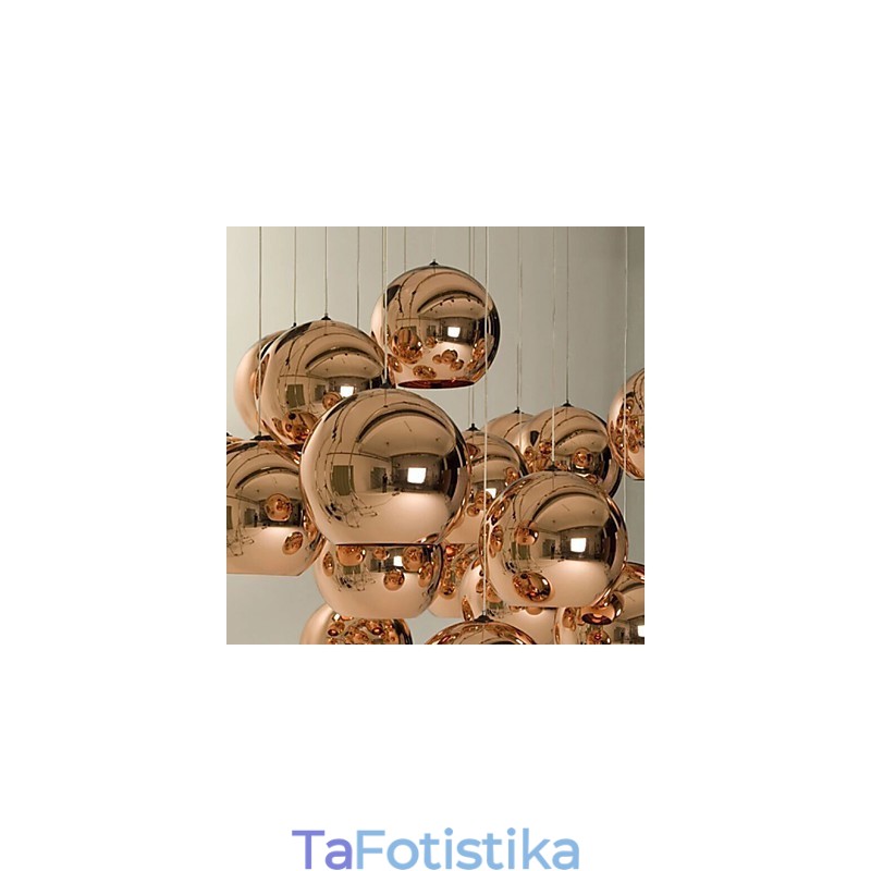 Φωτιστικό κρεμαστό σφαιρικό κρεμαστό φως Creative απλό γυαλί Nordic Retro