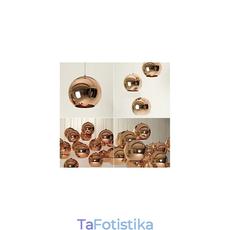 Φωτιστικό κρεμαστό σφαιρικό κρεμαστό φως Creative απλό γυαλί Nordic Retro
