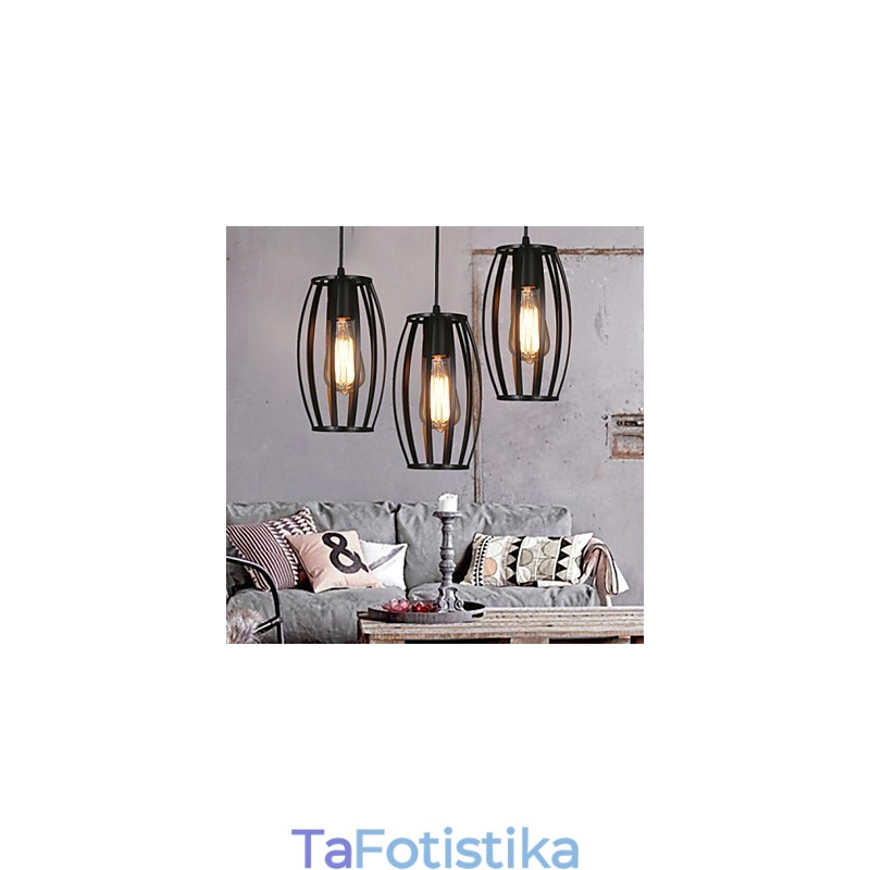 Λαμπτήρας πολυελαίου από σφυρήλατο σίδερο Creative Loft Restoring Ancient Ways