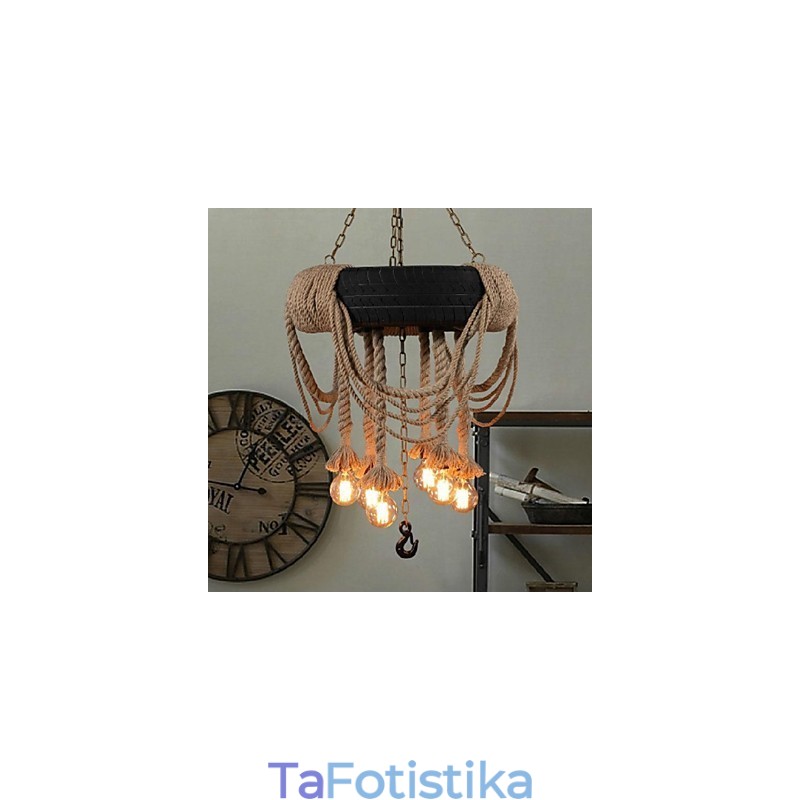 Vintage Πλαστικό Κρεμαστό Φωτιστικό Ζωγραφικής