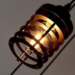 Vintage Edison Πολλαπλό Ρυθμιζόμενο Φωτιστικό Οροφής DIY Φωτιστικό κρεμαστό φωτιστικό Πολυέλαιος Μοντέρνα κομψή βιομηχανική τραπεζαρία