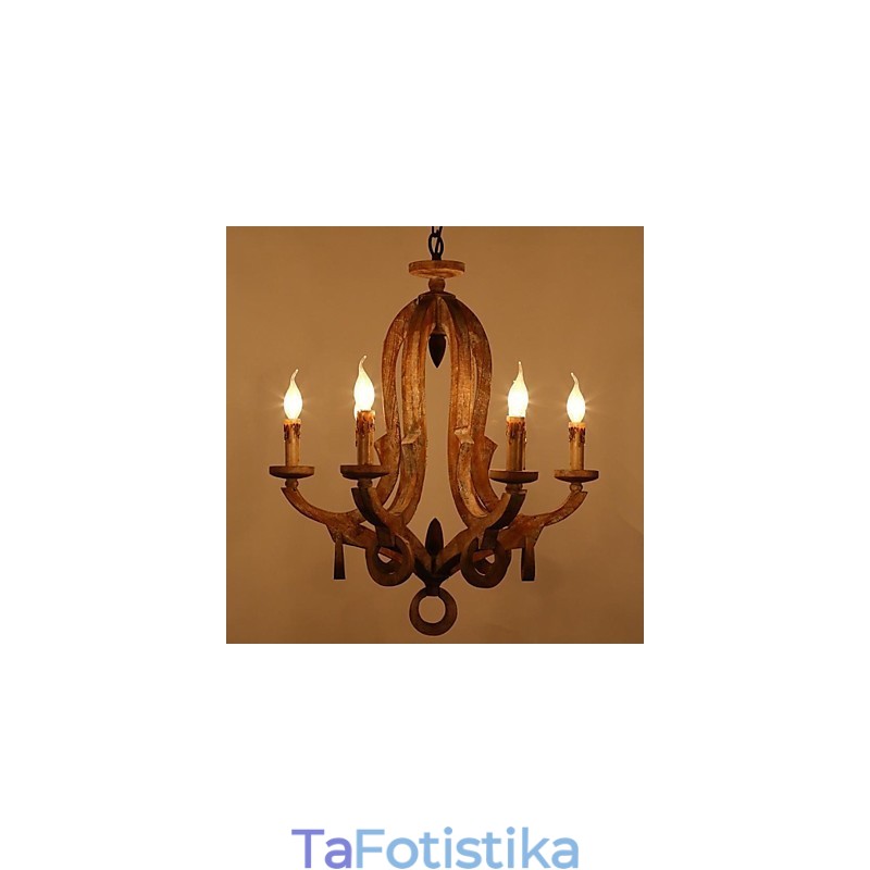 Μεταλλικός πολυέλαιος ζωγραφικής Vintage Retro Mini Style