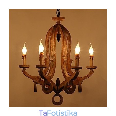 Μεταλλικός πολυέλαιος ζωγραφικής Vintage Retro Mini Style