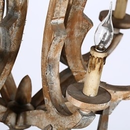 Μεταλλικός πολυέλαιος ζωγραφικής Vintage Retro Mini Style