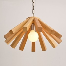 Φωτιστικό κρεμαστό ρετρό Country Wood Bamboo