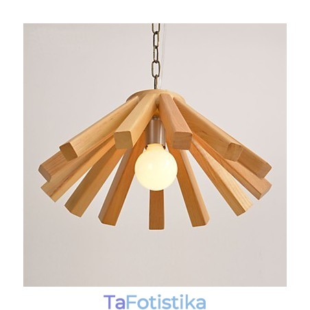 Φωτιστικό κρεμαστό ρετρό Country Wood Bamboo Φωτιστικό κρεμαστό ρετρό Country Wood Bamboo