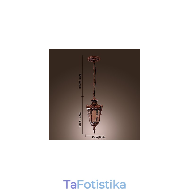 Κρεμαστό φωτιστικό αντίκες με 1 φως