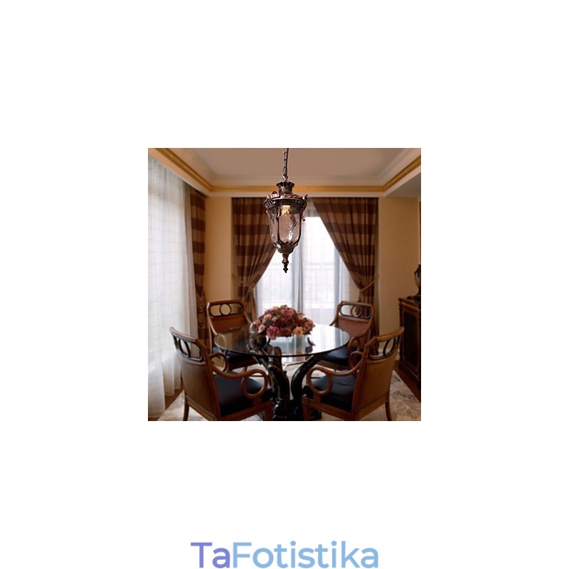 Κρεμαστό φωτιστικό αντίκες με 1 φως