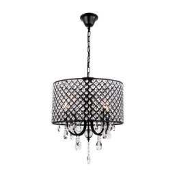 Μοντέρνος Σύγχρονος Πολυέλαιος Drum Crystal Chrome