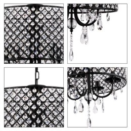 Μοντέρνος Σύγχρονος Πολυέλαιος Drum Crystal Chrome