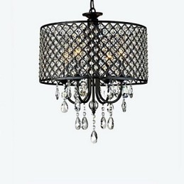 Μοντέρνος Σύγχρονος Πολυέλαιος Drum Crystal Chrome