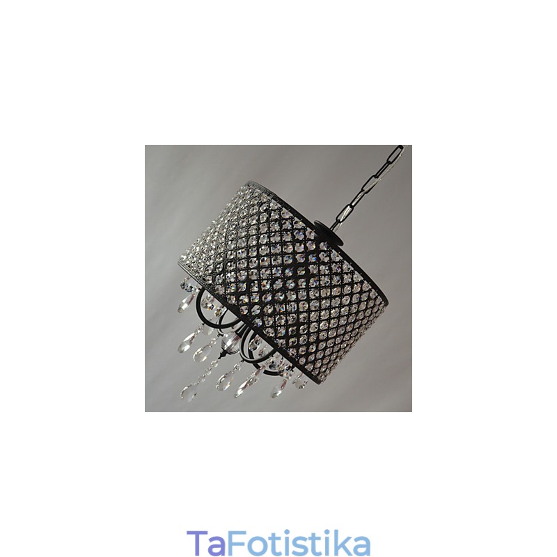 Μοντέρνος Σύγχρονος Πολυέλαιος Drum Crystal Chrome