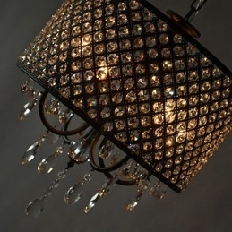 Μοντέρνος Σύγχρονος Πολυέλαιος Drum Crystal Chrome