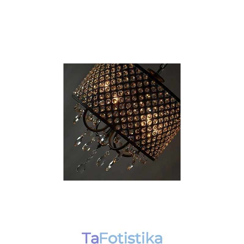 Μοντέρνος Σύγχρονος Πολυέλαιος Drum Crystal Chrome