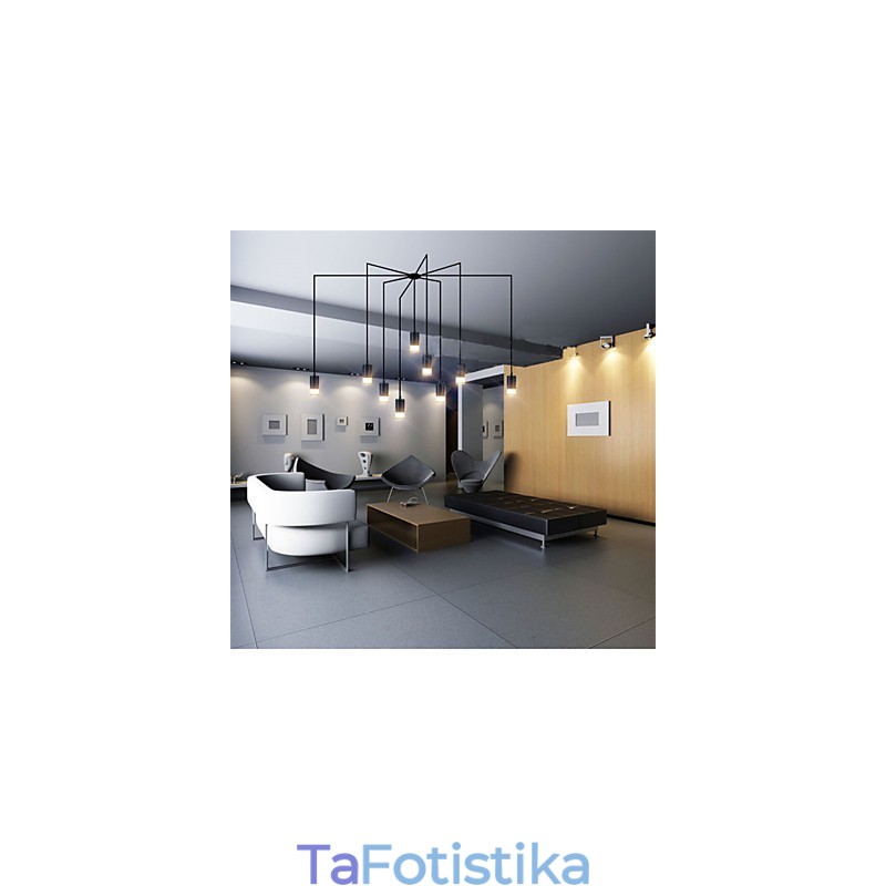 Φωτιστικό κρεμαστό σχέδιο με συμβόλαιο και γεωμετρικό κορδόνι στη Βόρεια Ευρώπη