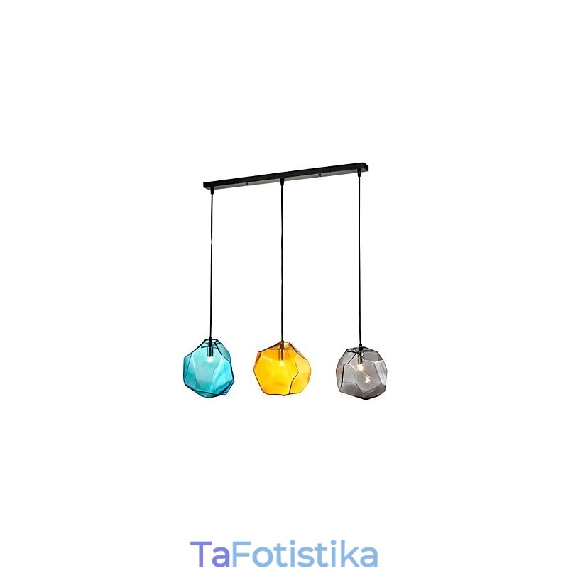 Μενταγιόν 3 Light Ιταλίας Διαφανές Επιμετάλλωση
